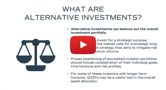 powerpoint slide from alternative investment webinar