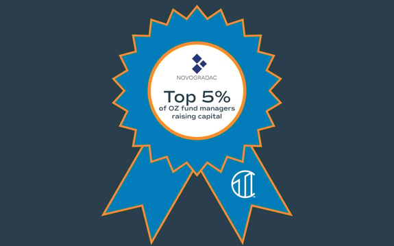 top 5% of OZ fund managers raising capital blue ribbon