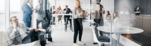 employees in an office environment