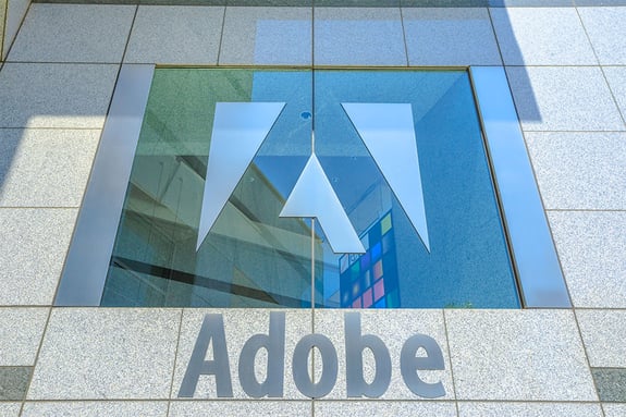 signage in front of Adobe headquarters