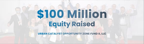 $100 Million Equity Raised banner
