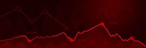 line chart showing ups and downs